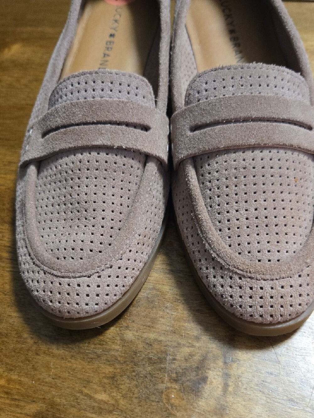 Lucky Brand Women's Suede Loafers in Tan - Picture 4 of 6